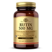 솔가 루틴 500 mg 플라보노이드 100 타블렛 Solgar Rutin Tablets, 1세트 미국직구