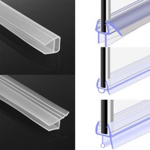 유리문 웨더스트립 씰링 스트립 1M 612mm 유용한 창 목욕 스크린 실리콘 고무 씰 홈, F shape+8mm