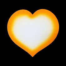 (디머스) 교실 게시판 환경 구성 꾸미기 폼아트 스치로폼 모양판 하트판 주황 (중), 단품