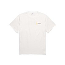 정품 내셔널지오그래픽 N212UTS660 크로우 유니 쿨맥스 스몰 로고 반팔 티셔츠 WHITE