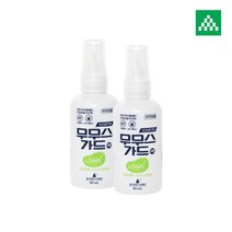 무무스가드 80ml / 친환경성분 이카리딘 7g / 모기 기피제 / 진드기 기피제 / 쯔쯔가무시증 예방용 / 해충 기피제 / 야생 진드기, 2개