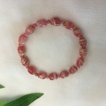 천연석 잉카로즈 로도크로사이트 원석 팔찌 17g 7x8mm