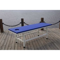 목욕탕 때밀이 침대 세신 사우나 마사지 테이블 안마, 선반 지지대 (180x60x65cm)