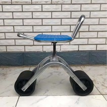풀뽑는 무빙 작업 효도 의자 오이 농장 밭의자 접이식 고추 수확 바퀴의자 딸기, [업그레이드] 2륜 키높이