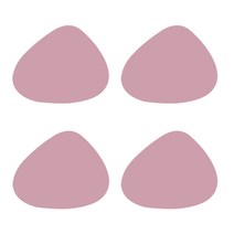 르베어 조약돌 양면 테이블매트 4p, 조약돌 퍼플/라이트핑크