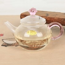 박씨상방 원형 거름망 250ml 유리다관 핑크 CKD-099AB