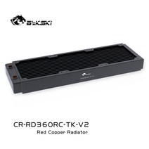 bykski g14quot 40mm 두께 전체 구리 pc 냉각 라디에이터 쿨러 열 교환기 지원 12cm 팬 방열판 360mm cr-rd360rc-tk-v2, cr-rd360rc-tk-v2 360tk 워터 쿨