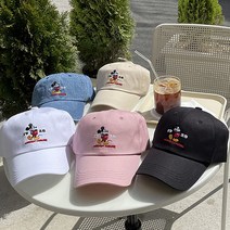 [1+1세일]정품 국산 미키마우스 볼캡 야구 사계절 코튼 모자 6color