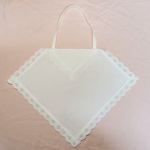 [천아트 반제품] 정사각 레이스 앞치마, 소형(30x30)