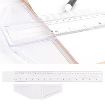 투명 제도용자 T자 35CM 도면자 도면그리기, 45cm