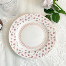 귀여운 세라믹 접시 창의적인 요리 화이트 아침 식사 디저트 식기 선물 그릇브랜드 아울렛 브런치, Small Flower