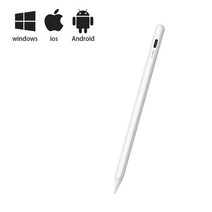 범용 스타일러스 펜 안드로이드 IOS 애플 펜슬 1 2 태블릿 휴대 전화 iPad 터치 펜, 한개옵션1, 02 white