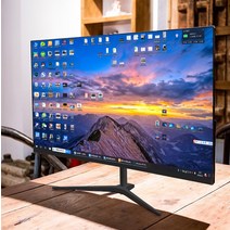 32인치모니터 2K LCD 컴퓨터 커브 모니터 커브드 게이밍, 블랙 4k 60hz 플랫
