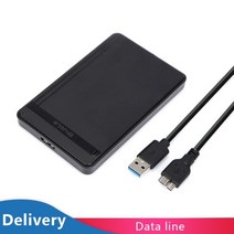 유타이 t22 2.5 sata to usb3.0 hdd 인클로저 모바일 하드 드라이브 케이스 ssd 외장 스토리지 hdd box with usb3.02.0 케이블 abs, t48-usb-3.0