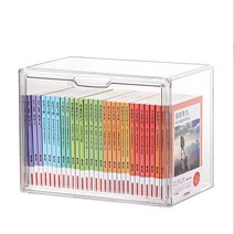 고급형 아크릴 책꽂이 책보관함 투명정리함 책정리함, 투명아크릴 책정리함