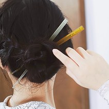 젓가락 비녀 뒤꽂이 올림머리 헤어콤 베이스 [완제품]