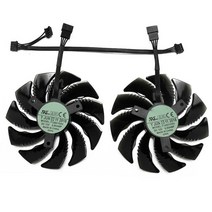 쿨러 쿨링 팬 써멀 구리스 패드 T129215SU 88mm GIGABYTE GTX1050 Ti 1060 1070 Ti 1080 RX 470480570580 팬 팬 G1 그래픽, 2 개