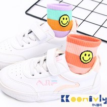 꾸니블리 두줄방긋_단목양말 깔끔한스마일양말 5켤레세트@@@