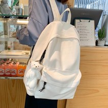 여자 여학생 박시 플레인 학원룩 백팩