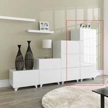 데코라인 로브 하이그로시 4단 틈새 옷 서랍장 500, 단품