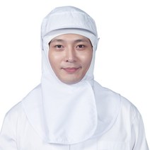 둥근고리 찍찍이형 식품 약품 공장 위생모 CA42, CA42 흰색