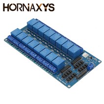전기릴레이 부품 DC 5V 12V 16 채널 릴레이 모듈 arduino ARM PIC DSP 전자 광 커플러 LM2576 인터페이스, 03 24V