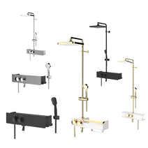 해바라기수전 해바라기샤워기 선반형레인샤워, C1-700레인샤워, 올블랙, 1개