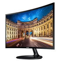 삼성전자 59.8cm FHD 커브드 모니터, C24F390F