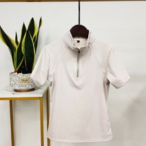 승마복 여성승마복 여성승마상의 빠른 건조 반팔 승마 티셔츠 여성 검은 쇼 마술 의류, 08 sand color_03 L