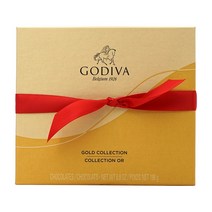 [Godiva] 고디바 골드 컬렉션 위드 레드 홀리데이 리본 초콜릿 어쏘트먼트 19 개입 196 g