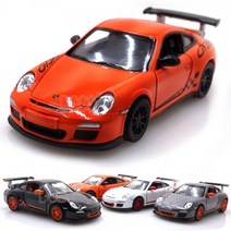 [데코앤] 포르쉐 911 GT3 RS 미니카 다이캐스트 풀백 1:38 스케일, 블랙