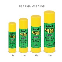 아모스 딱풀 고체풀##&8g/15g/25g/35g, 30개, 8g 딱풀 $