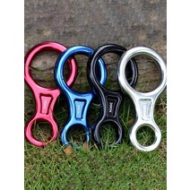 8자 링 속도 낙하 장치 클라이밍 암벽 등반 장비 로프 드롭 하강 감속 안전, F