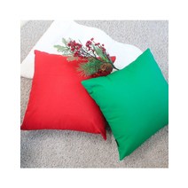 [샤이닝홈] 러프 소파 크리스마스 쿠션커버 50x50 메리에디션 2P, 메리레드, 메리그린