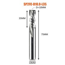 압축 밀링 커터 목공 다운 컷 두 개의 플루트 나선형 카바이드 밀링 도구 CNC 라우터 우드 엔드 밀 커터