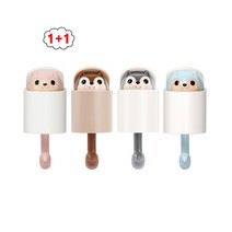 T w i n s M a l l 1 + 1 미 어 픽 팝 업 후 크 접 착 식 다 용 도 걸 이, 브라운