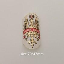랩핑 데칼 자전거 헤드 배지 알루미늄 데칼 스티커 접이식 프론트 프레임 스팀 사이클링 액세서리 엠블럼, 02 bianchi(White)