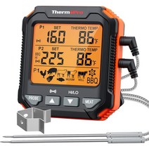 주방 고기 온도계ThermoPro TP717 Digital Meat Thermometer for Grilling Backlit Grill Thermometer Meat Therm, Dual Probe