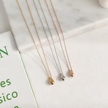 갤러리에이 여리 볼드 미니 물방울 레이어드 펜던트 써지컬 심플 목걸이
