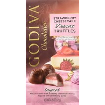 Godiva Chocolatier Strawberry Cheesecake Dessert Truffles Net Wt. 4.25 oz, 1