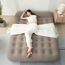 에어매트 자충매트 캠핑 킹 사이즈 에어 매트리스 팽창식 토퍼 천연 바닥 침대 침실 수면 콜숑 결혼 가구