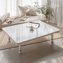 [허니센스] 접이식 밥상 화이트 교자상 손님상 잔치상 집들이 테이블 1200x800, 비앙코까라라