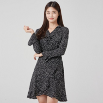 로엠 로엠 도트 나염 원피스_S RMOW949RQ9
