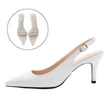 성수동 여성수제화 7cm힐 스틸레토힐 여자 슬링백힐 일체형 라텍스쿠션