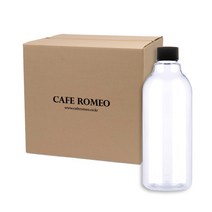카페로메오 1000ml 투명용기 200개 더치커피병 더치병 페트병 커피병