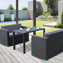 카페 테라스 쇼파 리조트 아울렛 플라스틱테이블 세트, 콤비네이션볼드더블+더블+롱테이블