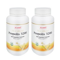 하이웰 프리미엄 프로폴리스 3200mg 250캡슐 2통 (올리브비누+치약 증정)