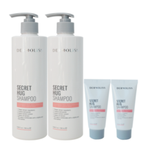 더모리스 손상모 허그 단백질 샴푸 500ml 1+1, 허그500ml+500ml+미니2