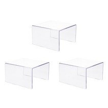 아트사인코리아_ 진열대(ㄷ자받침)60 _ 상품진열대 소품진열대 다용도진열대 투명아크릴진열대, 디귿자받침 3개