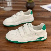 벨크로스니커즈 학생스니커즈운동화 남자스니커즈 스니커즈남자 키높이스니커즈추천 정품 가죽 작은 흰색